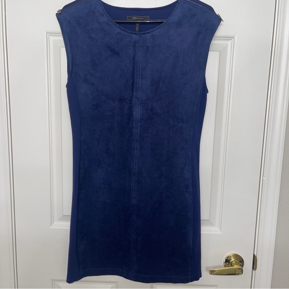 BCBGMaxAzria Karlee Navy Sleeveless Mini Dress